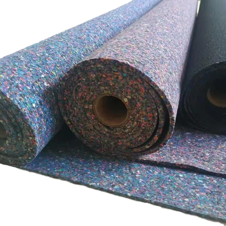 Anika High density crumbs rubber floor underlay noise Shock absorption mat and Soundproof Carpet