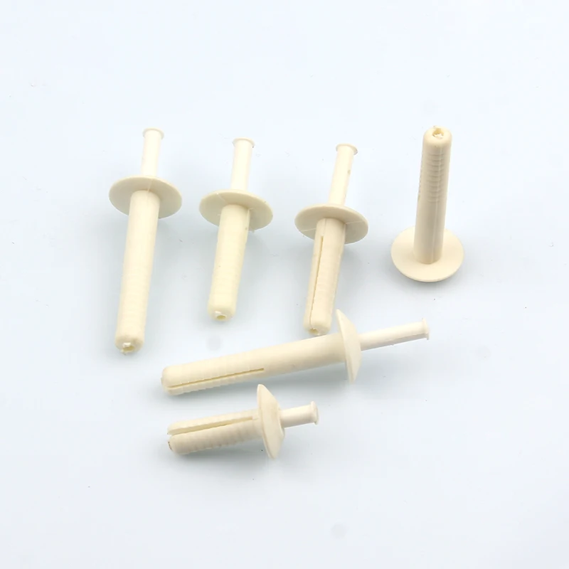 High Quality 1/4*3/4 Nylon Drive Anchor Pin With Nail Screw