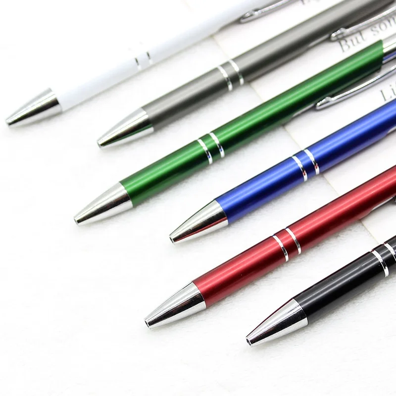Fast Delivery Support Small Batch Order Classic Ballpoint Pen Ultra low Price Limited Supply Of Aluminum Rod Metal Office Pen