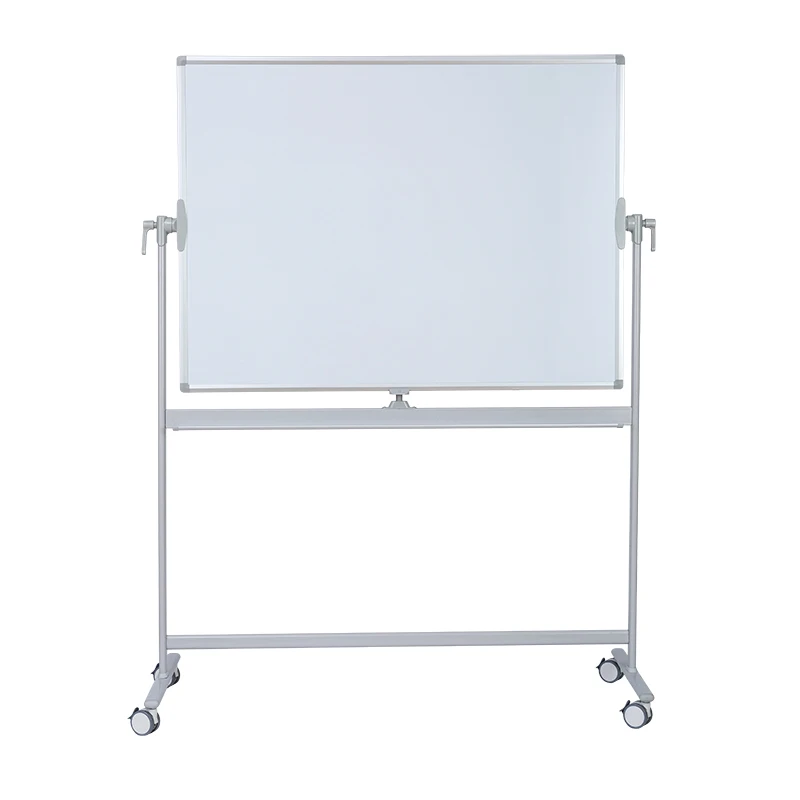 stand  double side movable wheel   Mobile pivoting whiteboard  for office and meeting room
