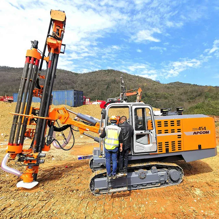 APCOM ZGYX 454 wholesale hydraulic rotary head small rock drilling rig ZEGA soil tube well drilling rig machine for construction