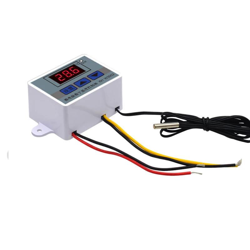  12V 24V 48V Термостат 110V-220V W3002 цифровой регулятор температуры на светодиодах повышенной 10a переключателем управления термостатом зонд Xh-w3002