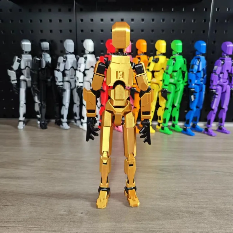 3D Action Figure Multi-Jointed Movable DIY Robot 4.0 Mannequin Toyslucky 13 Dummy Action Figures Toys for Kids