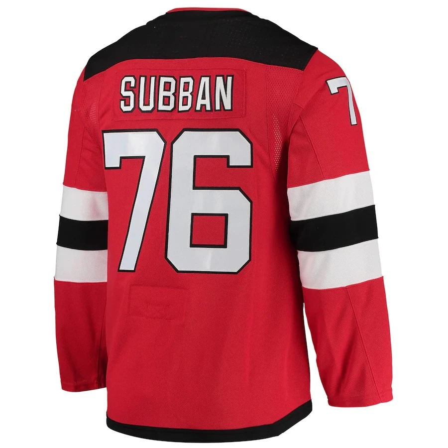 Ice Hockey New Jersey Devils Jerseys P.K. Subban Jersey Hischier Andreas Johnsson Cory Schneider Stitched Hot sales sublimation