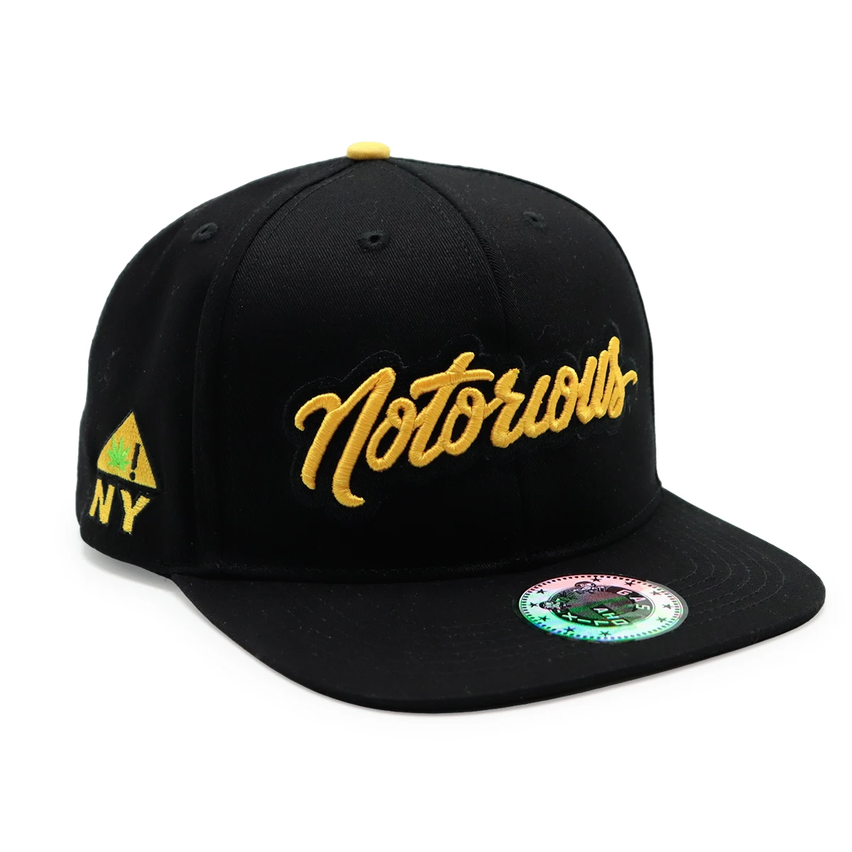 Flat Brim 3D Embroidery Sports Hat Gorras Custom Snapback Cap