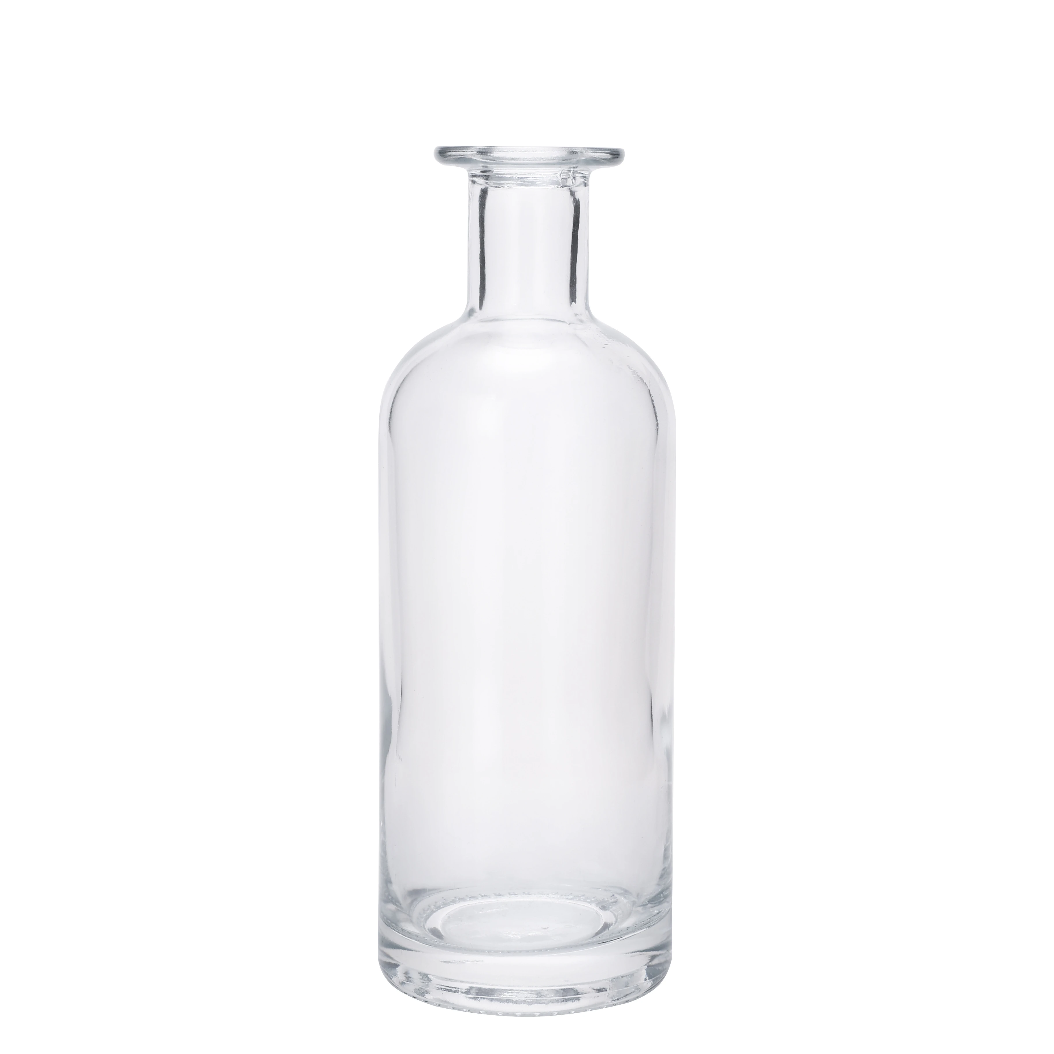 professional manufacture wholesale distillery normal base 700 ml 750 ml hot sale glass liquor bottle rum brandy with cap