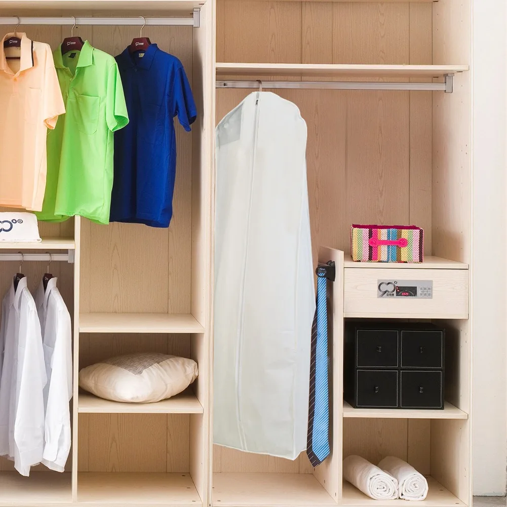 Non woven wedding dress storage bag, wardrobe dust bag, foldable clothing storage bag Dress storage bag