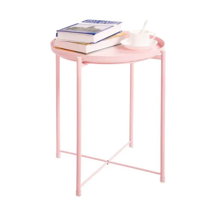 Металлический круглый боковой столик, диван, боковые журнальные столики, подходят для гостиной, спальни, прикроватный столик