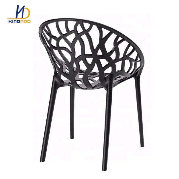 Factory Direct Commercial Grade Glossy White Plastic Single Side Chair