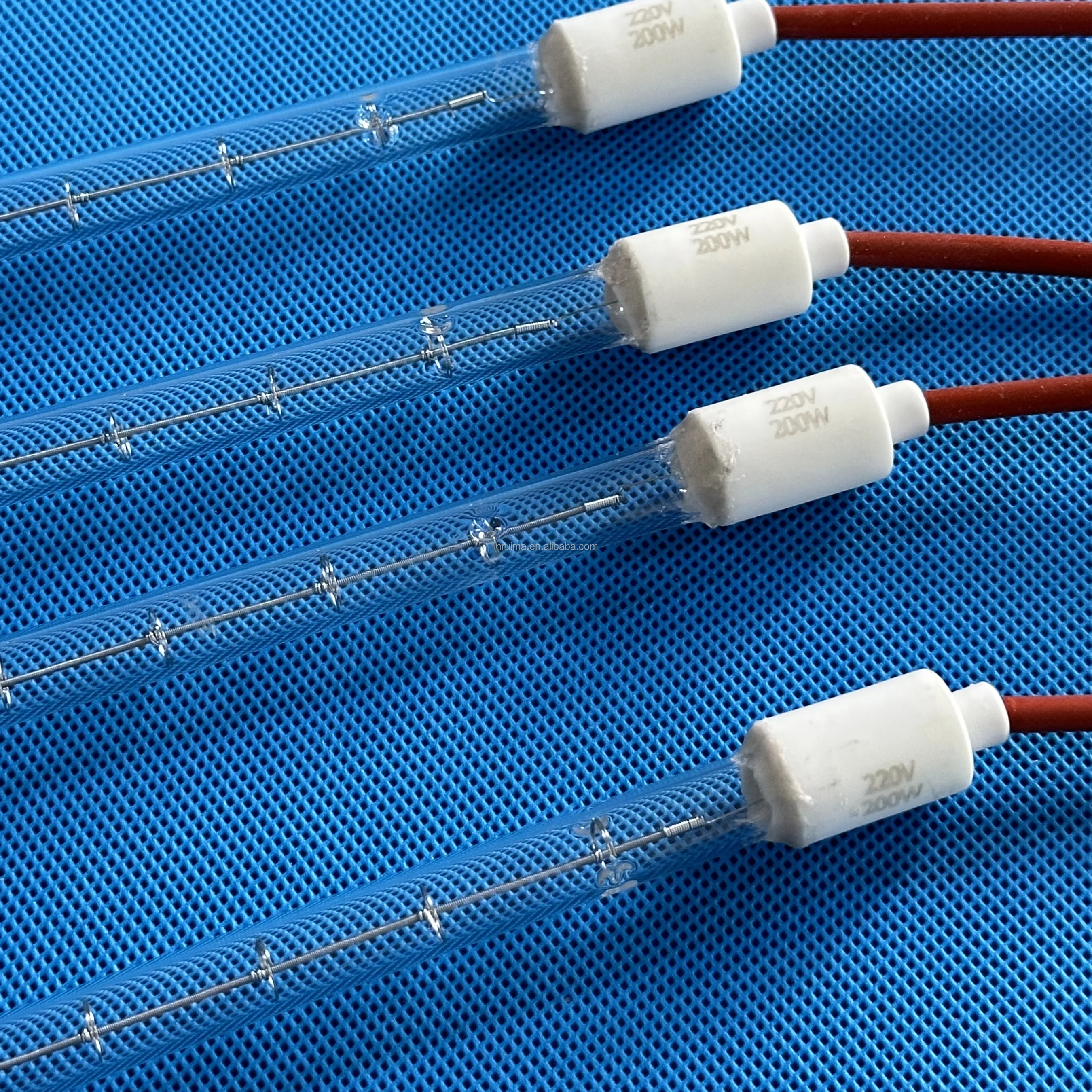 REMA High Quality C57 Semi painted white halogen lamp IR Emitters quartz for industrial heating and drying