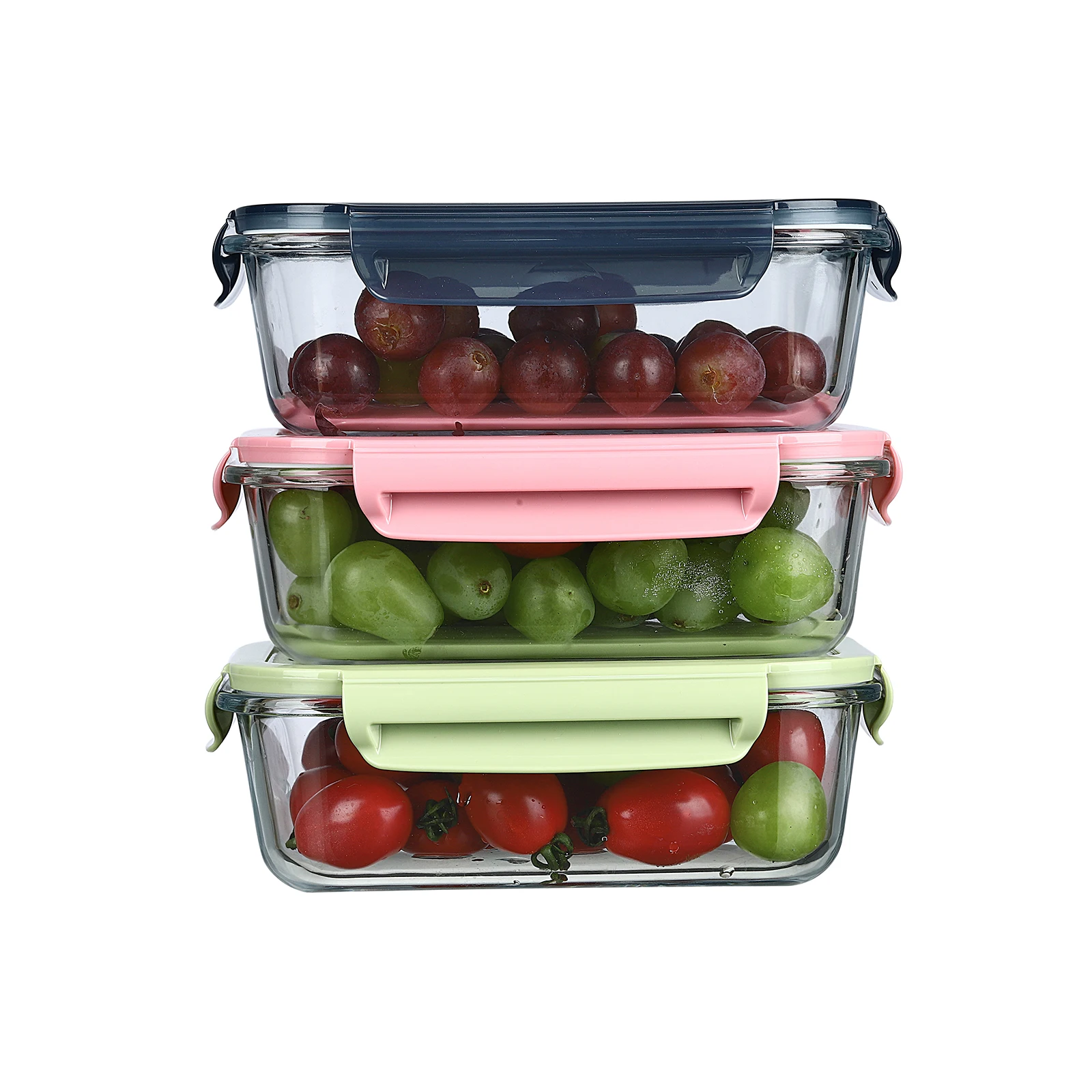 clear food glass box with lid for decoration dried fruit food glass candy box jewelry