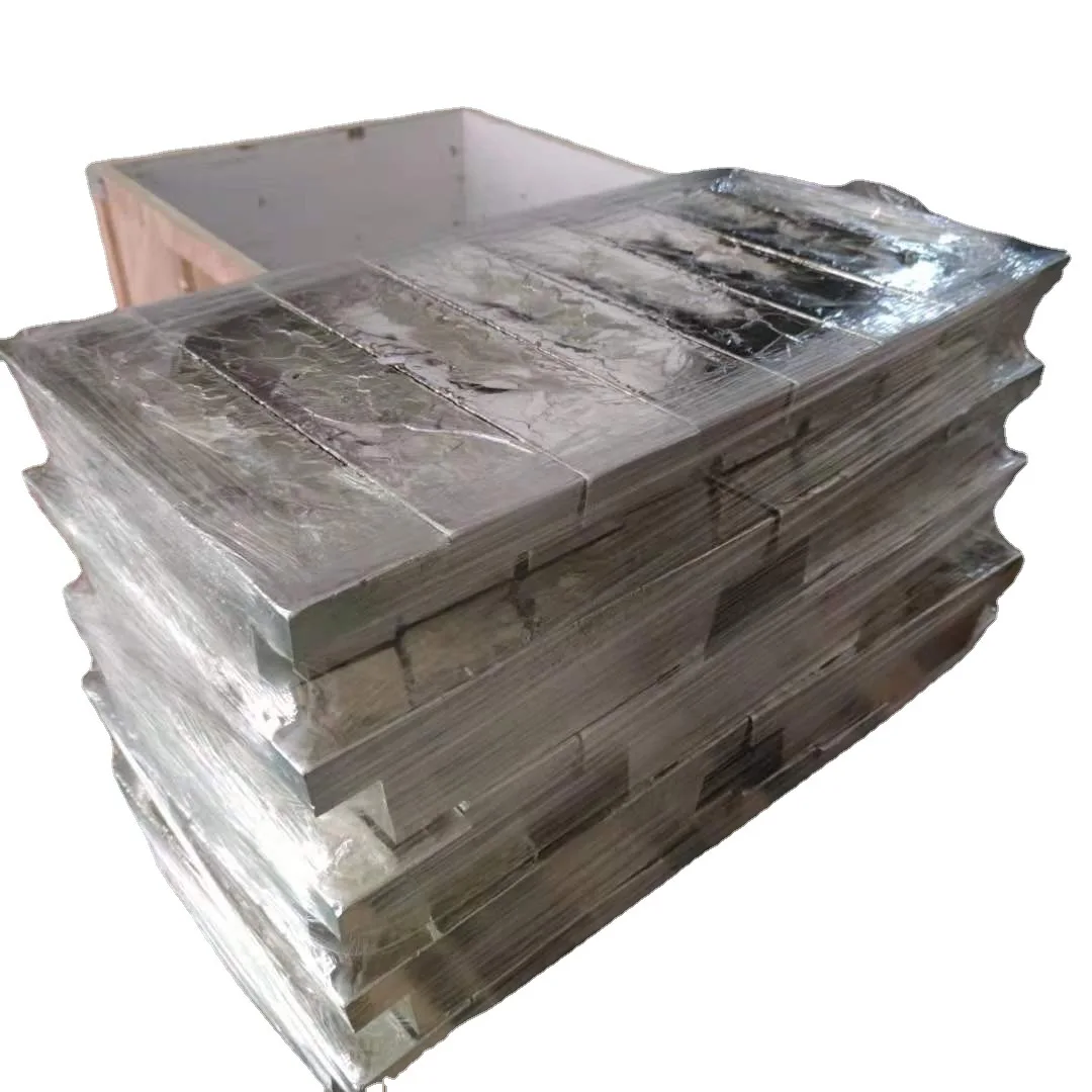 Metal Material Tin Silver Tin 99.95% Top Sale Non Alloy Tin Ingot Sn99.95