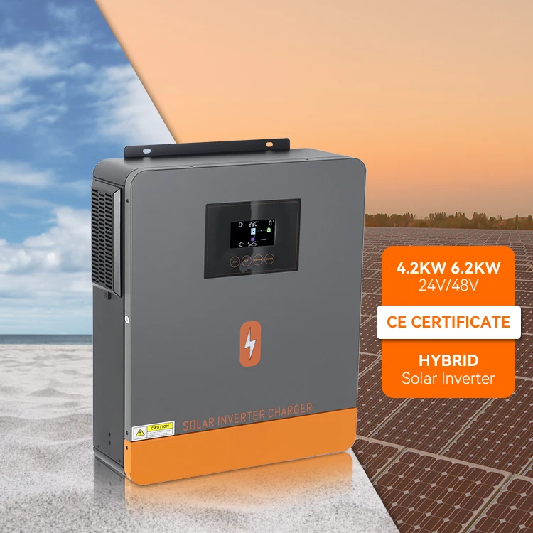 PowMr Hybrid Inverter 6.2KW 48V 4.2KW 24V Max PV 500V Pure Sine Wave Inverter for Solar Energy System