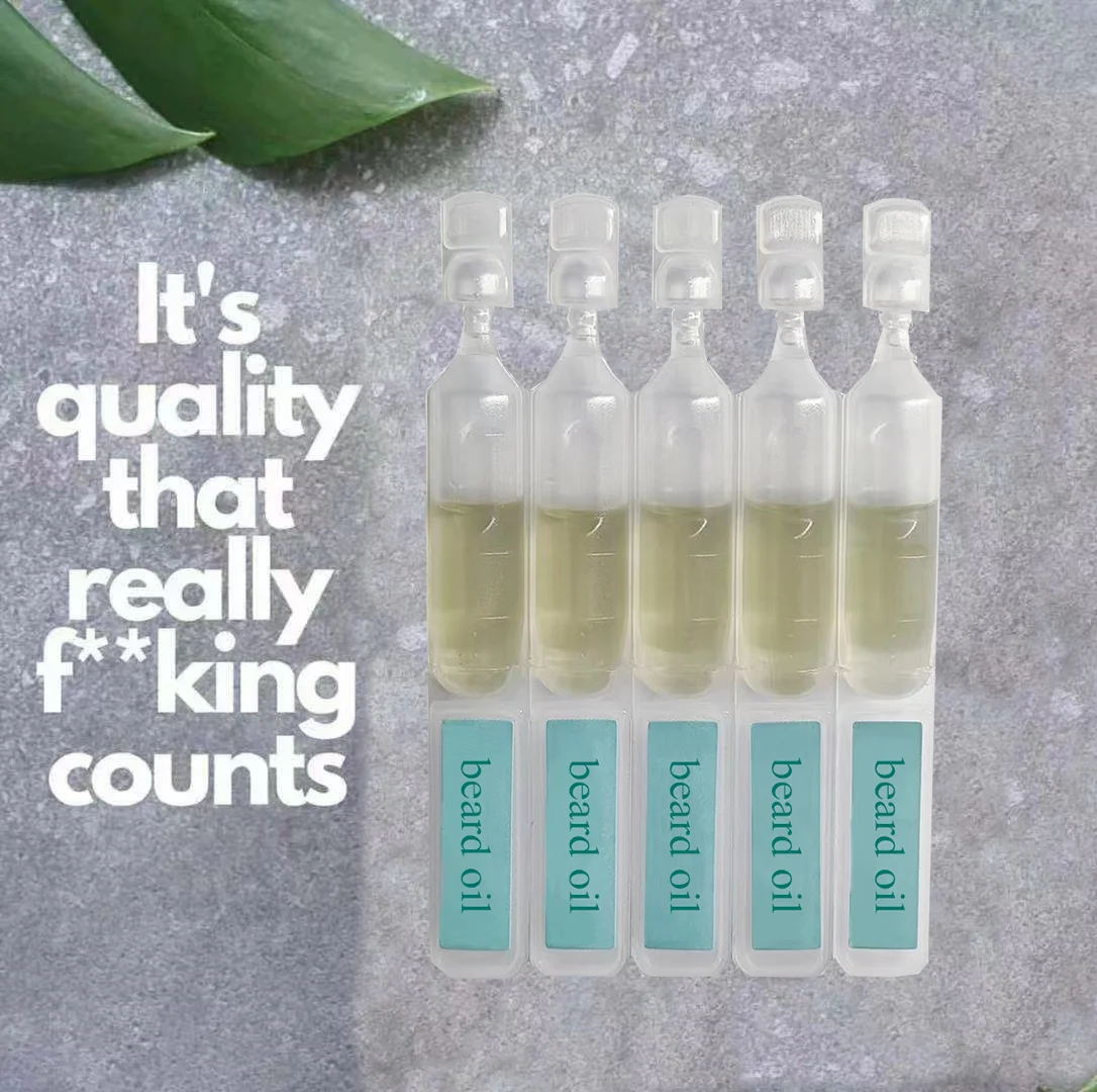 Wholesale private label moisturizing and smoothing beard care beard growth oil ampoule grooming beard oil