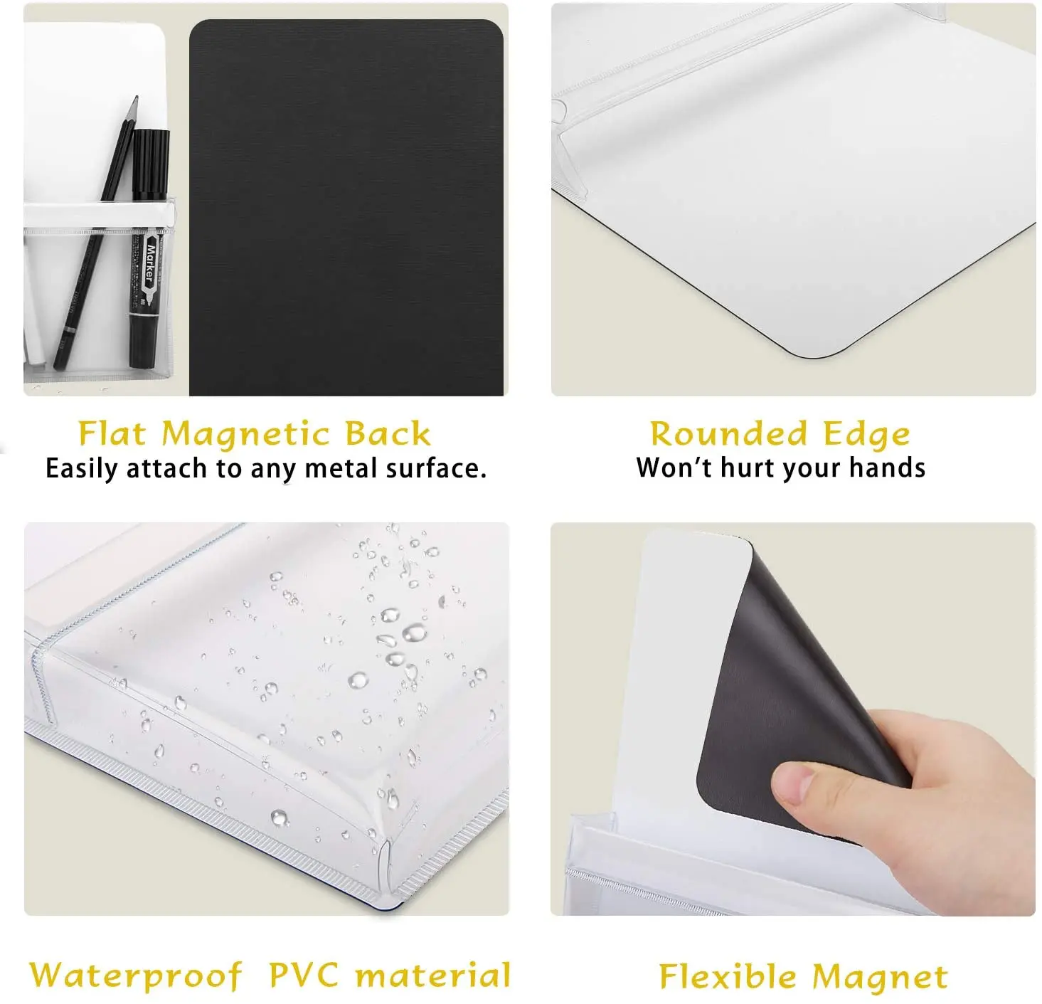 Magnetic Pocket Pouch for Fridge Kitchen 12*16.5cm Factory Direct Can Customize