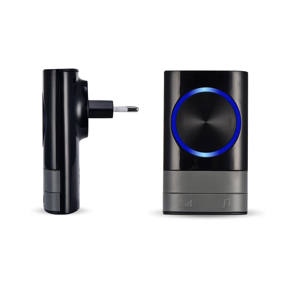 Open Space Bird Sound Doorbell Light Indicator Kinetic Wireless Button Doorbell