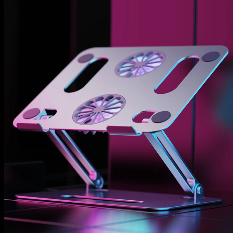 8 уровней регулируемая Портативная подставка для ноутбука из алюминиевого сплава эргономичная складная с регулируемой высотой Macbook