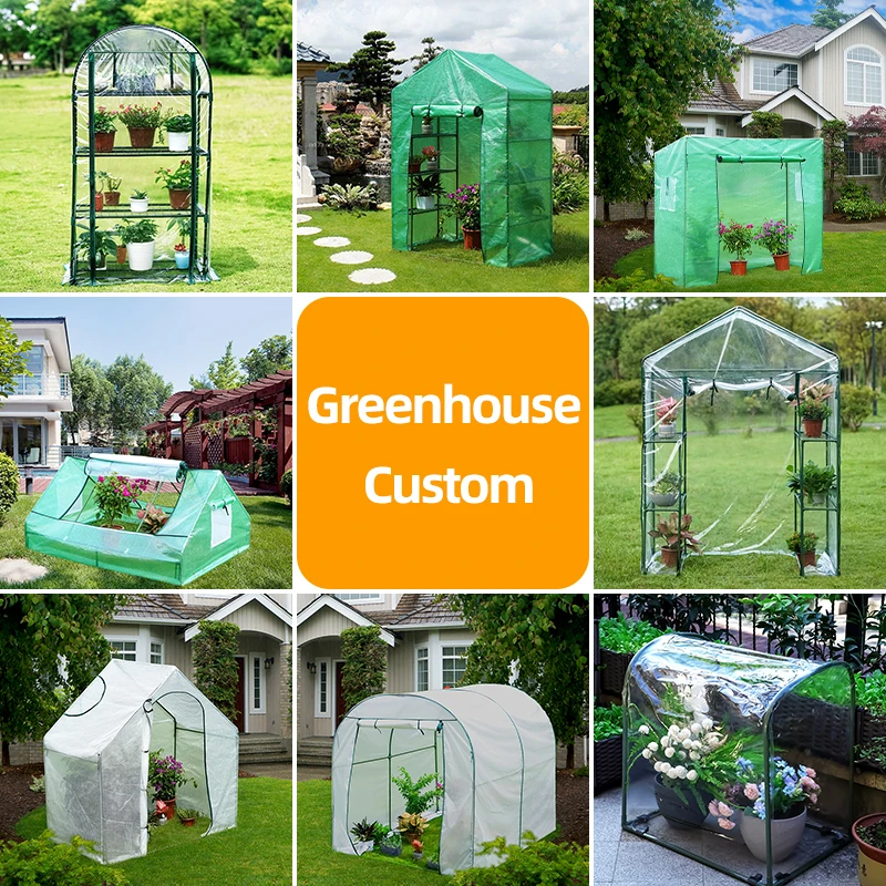 Factory custom size oem china winter green house garden greenhouse
