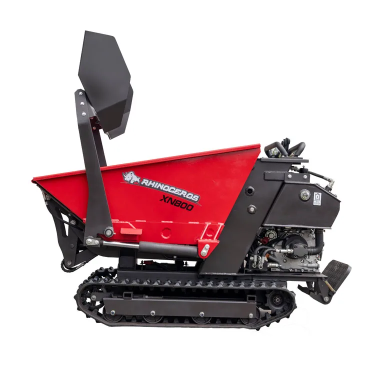 XN800 Self Loading Mini Dumper 800kg Tracked Dumpers Rhinoceros Small Track Transporter