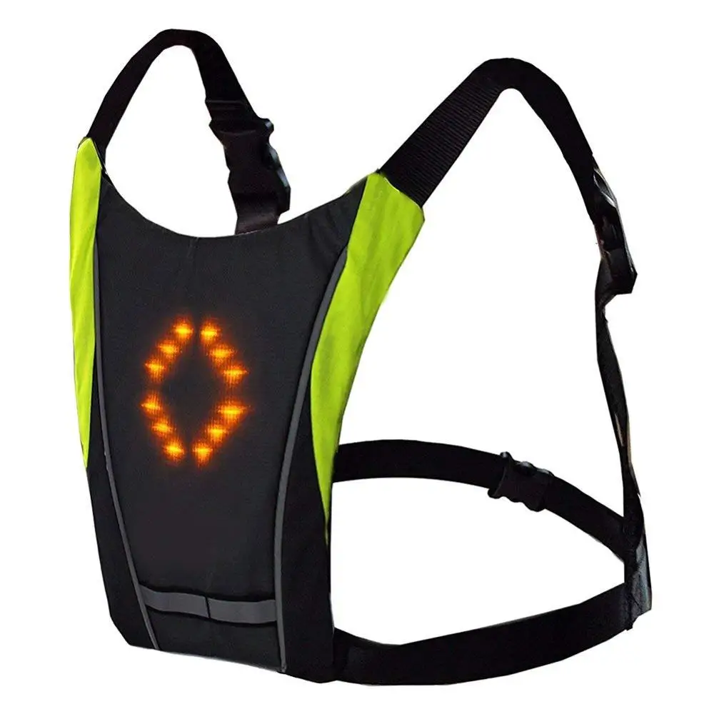 
New rechargeable led lighting traffic reflective safety vest with led light 