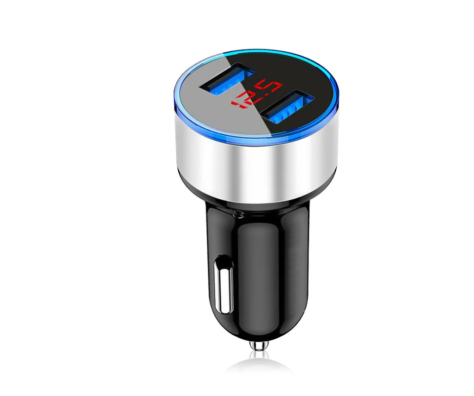 
Cheapest Universal 5V 3.1A 2 Ports Dual USB Car Charger With LCD Screen LED Voltage Display For Nokia 