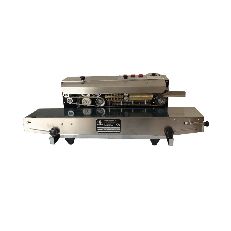 
Guangzhou Kraft bag Plastic Film Continuous Heat Band Sealer Aluminum Foil Sealing Machine 