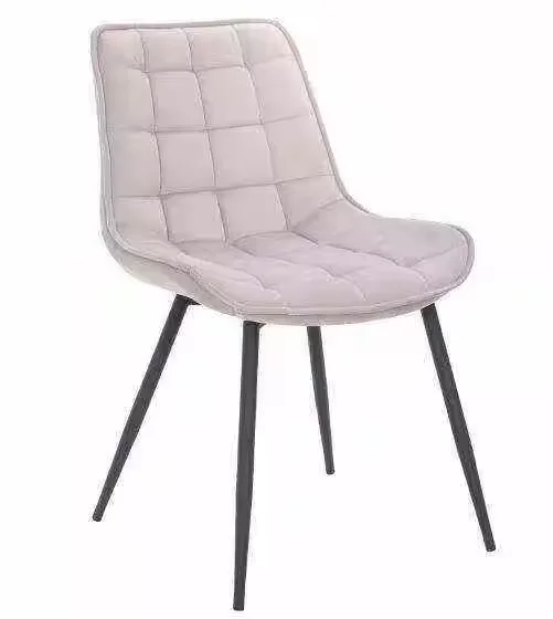 Cheap Price Upholstery Restaurant Chair Metal Legs Comfortable Fabric Velvet Dining Chair