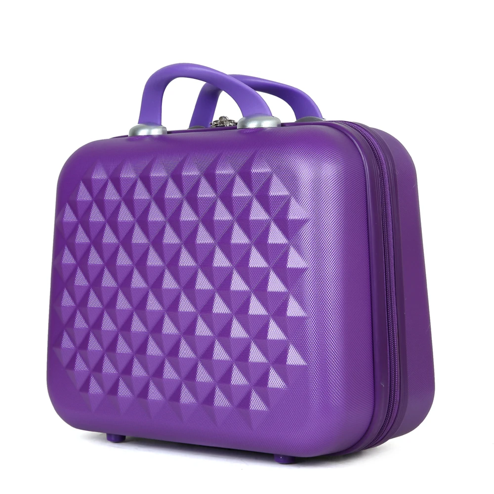 Adjustable Telescopic Handle Suitcase Bag Customized Trolley Bag Luggage Light Weight Luxury Purple Travel Luggage
