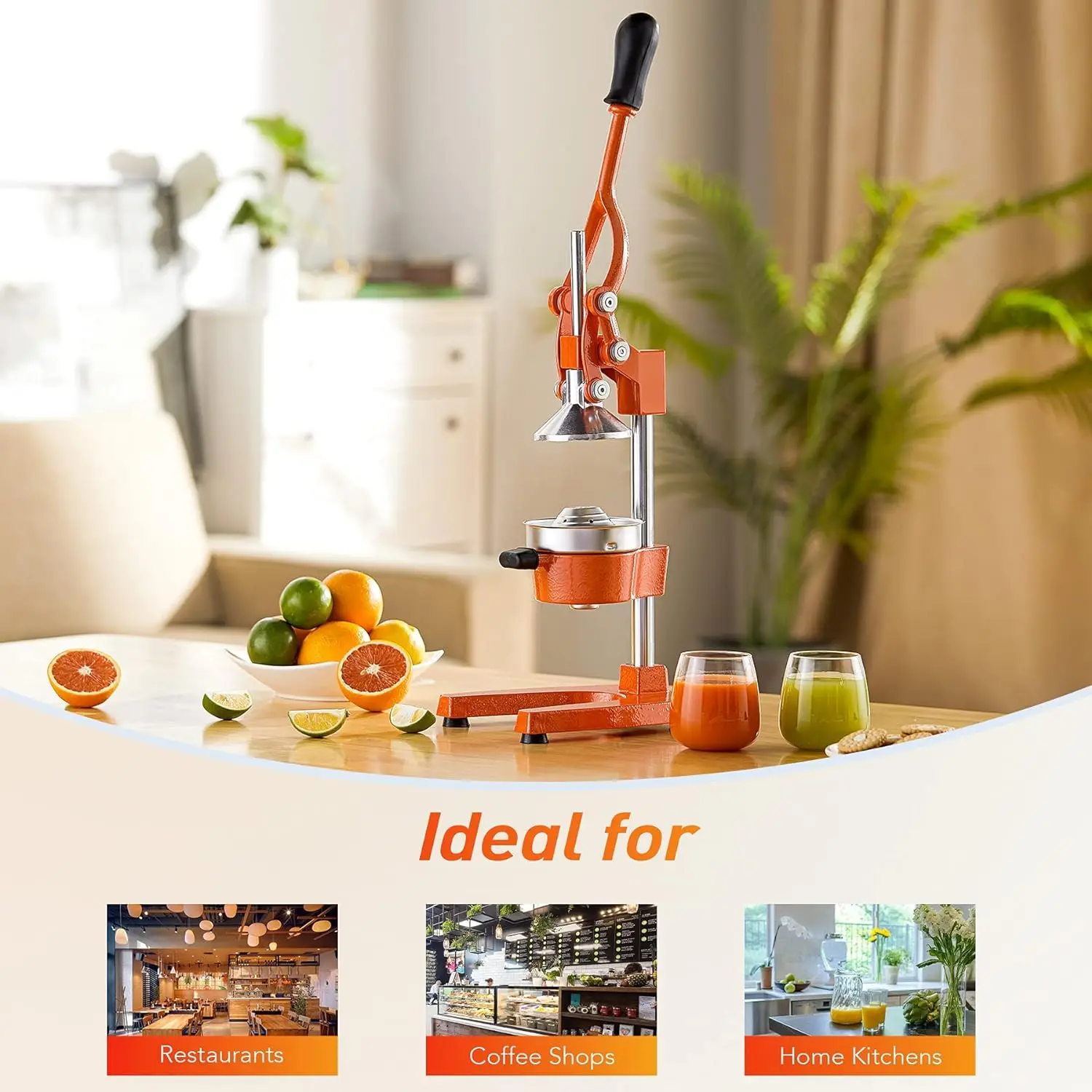 OGMIE Electric Fruit & Vetable Juicer Best Handheld Cast Iron Cold Press with 2L Capacity Easy to Clean