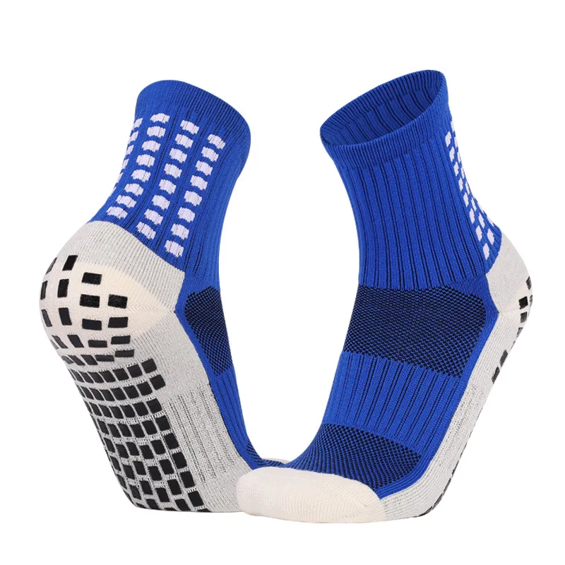 Wholesale High Quality Anti Slip Non Slip Grip Sock Football Non Skid Athletic Sox with grips Sport Socks