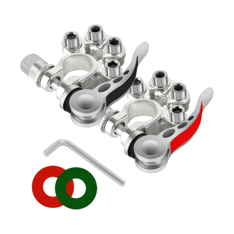 Car Battery Terminal Connector 4 Way  Release Terminal  Applicable to SAE/JIS A Type Terminal Post Compatible with Cars Trucks