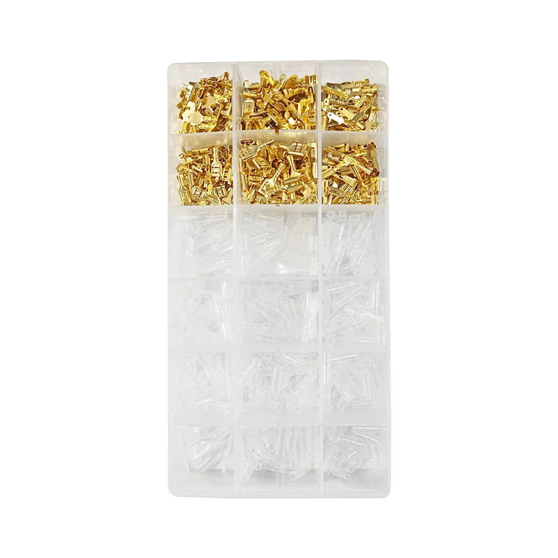 SN-58B Ratchet spring wire crimping tool pliers mini europe style 0.5-1.5mm2 Terminals Female Male Connectors Kit