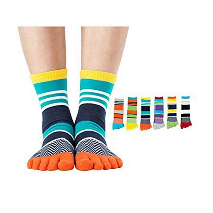 RL-A561 cotton five fingers 5 toe sock five-toe socks five finger toes socks
