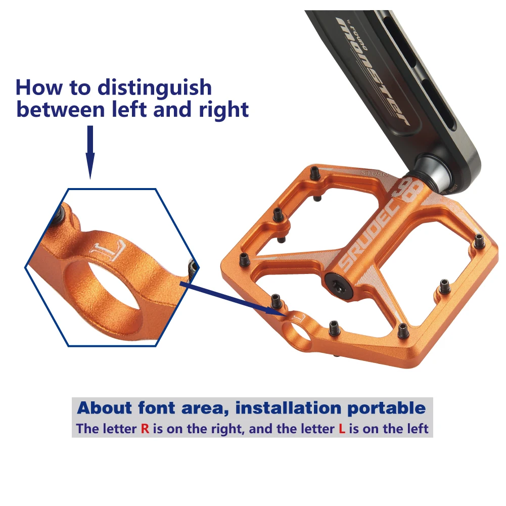 Alloy 3 bearings Pedal de aluminio mtb cycle cycle bead pedals de mtb