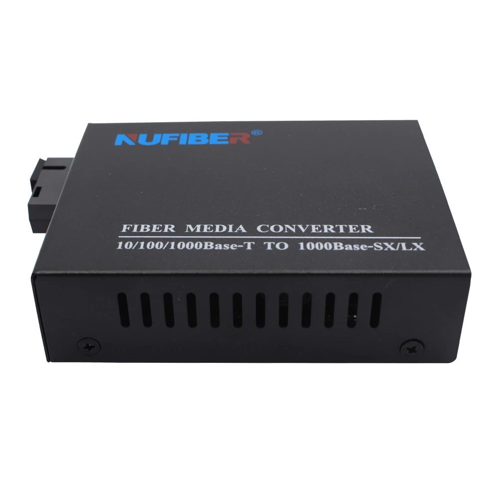 Single fiber SM Tx1550nm/Rx1310nm 20KM SC OEM 1*10/100/1000Base-Tx to 1*1000Base-FX Media Converter  Fiber Optic Equipment