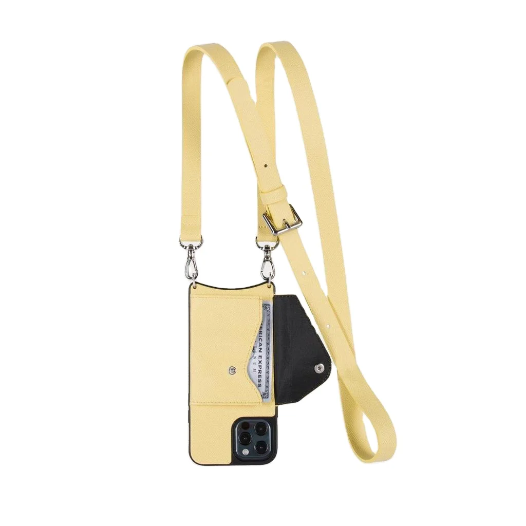 Iphone 12 Pro 2022 Sleek Crossbody Side Slot Carte Credit Card Holder Coin Pocket Phone Case Case Wallet Card Hold Customized