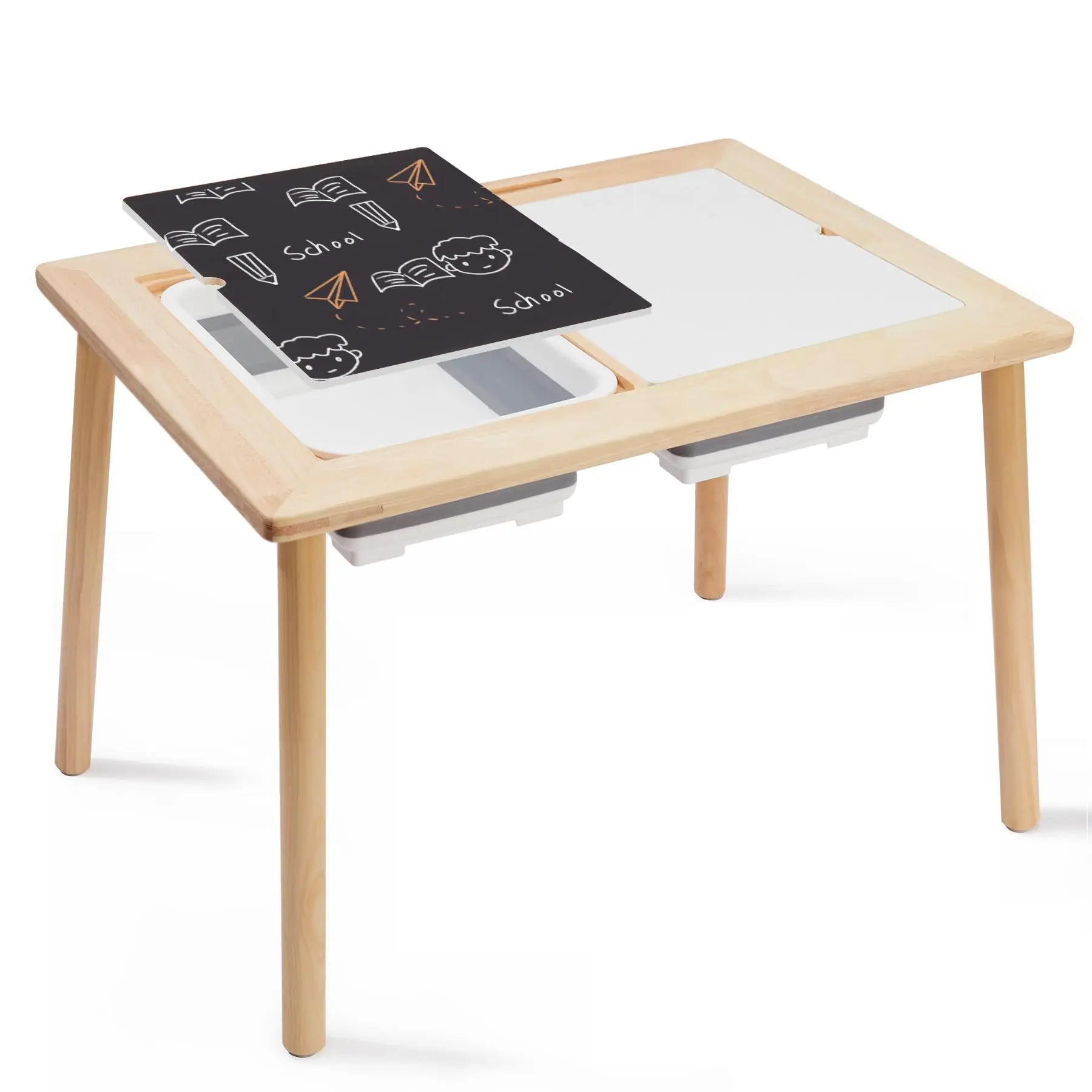 High Quality Kids Activity Wooden Sand And Water Sensory Table