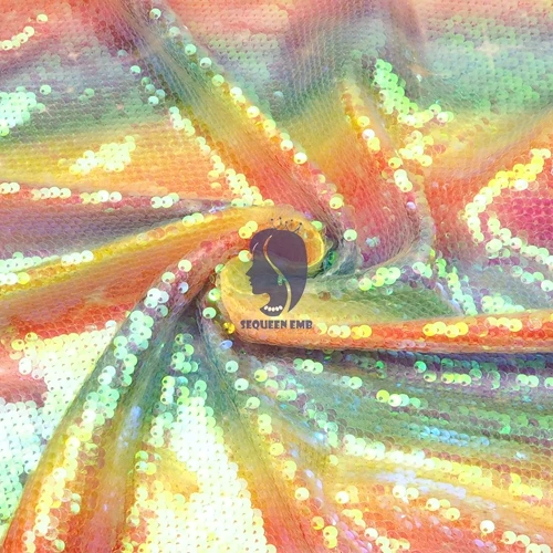 Радужная блестящая Лоскутная аппликация, кружевная блестящая ткань для обуви, украшения с бантом