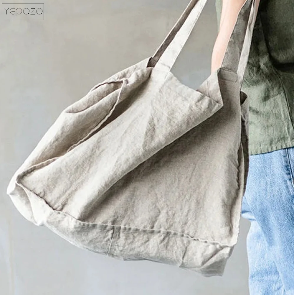 Linen tote bag in Dark Grey-Graphite  linen beach bag  linen shopping bag