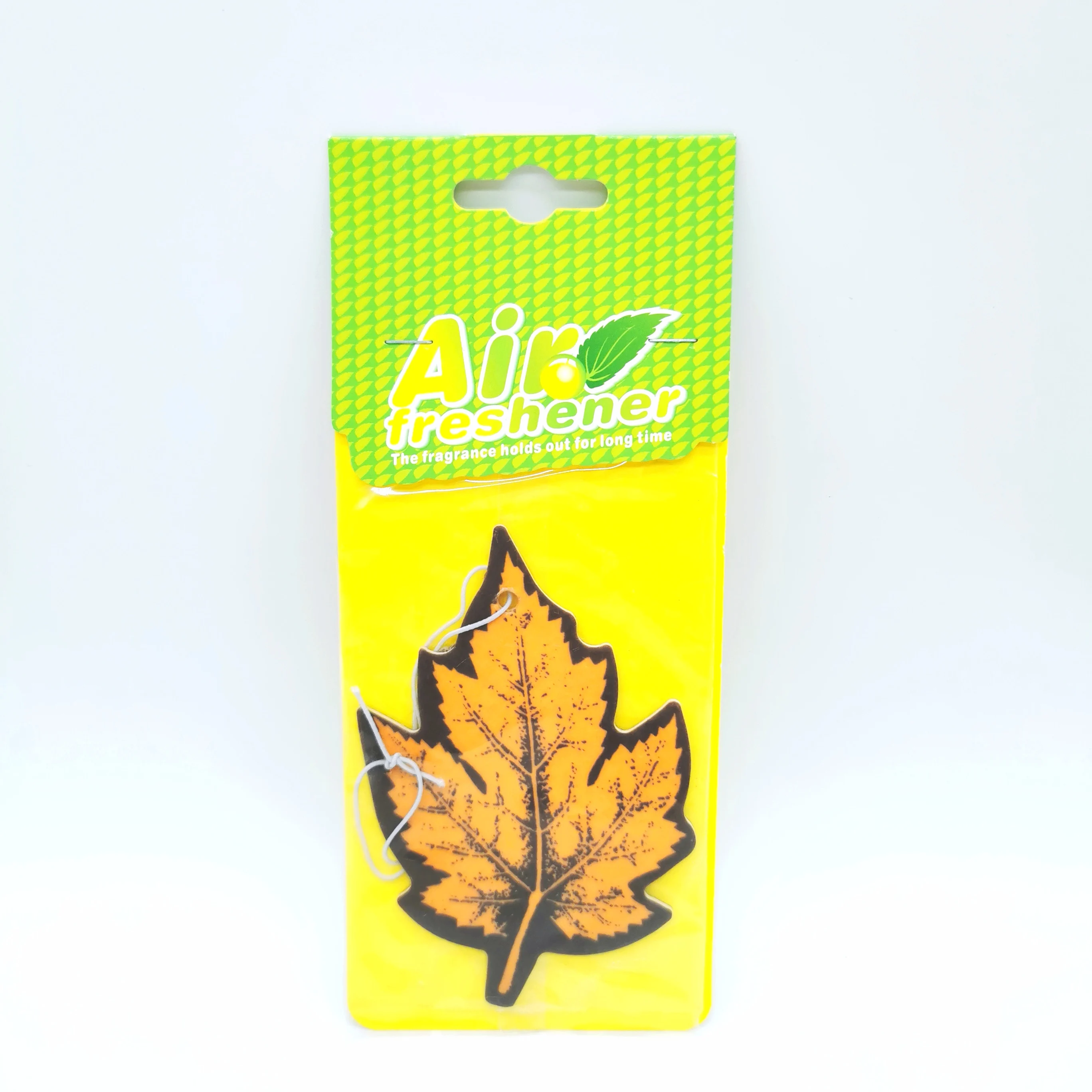 2022 New Products Scented Leaf Shape Hanging Car Scented Paper