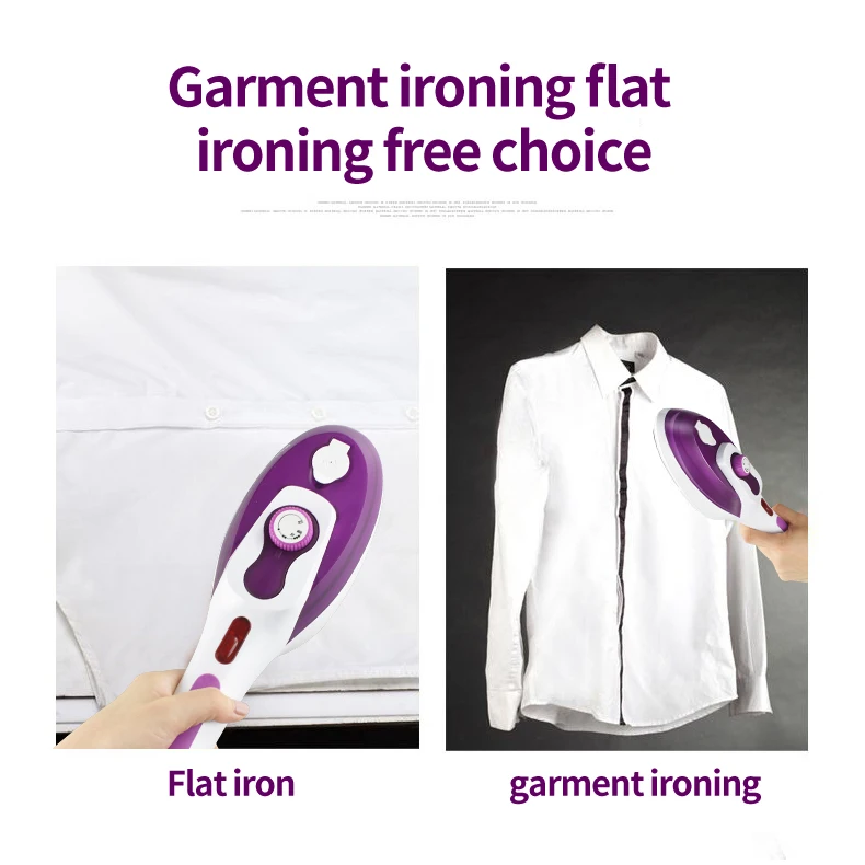 800W steam ironing machine with large steam capacity Handheld Travel Garment Steamer Clothes 2 IN 1 Electric Iron