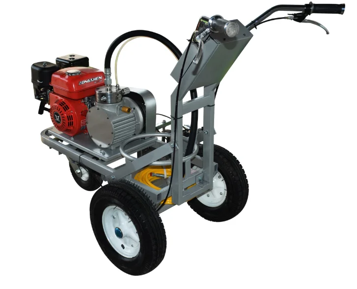 Flexible Mechanical Plunger cold paint road line marking machine spray machine