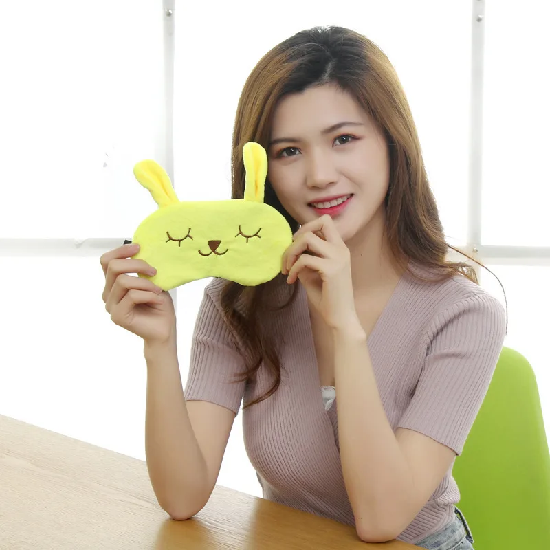 Ready to Ship Comfortable Private Label eyelash eye mask luxury fashion sleep eye mask cheap eye mask rabbit design with ear
