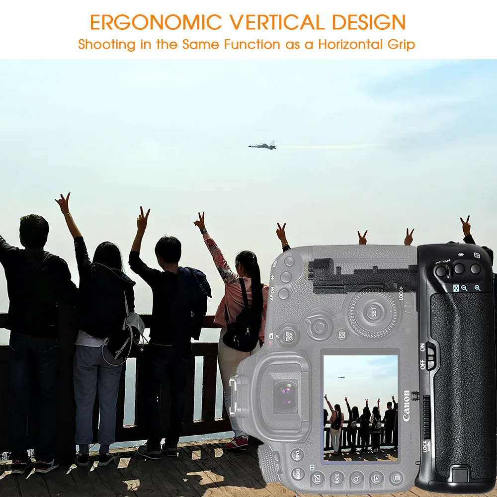 
Travor Profesional Camera Accessories Power Holder Battery Grip For Canon Eos 7D Mark II 7DII 7D2 Replacement BG-E16 