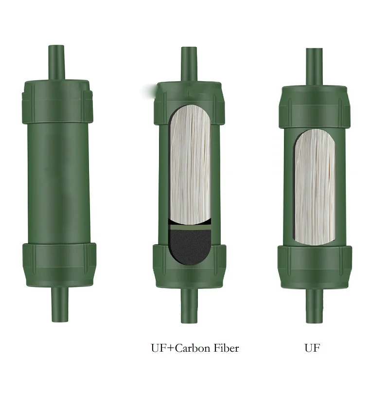 Portable Survival Emergency pitchers Drink Straw Water Filters machine system For Camping