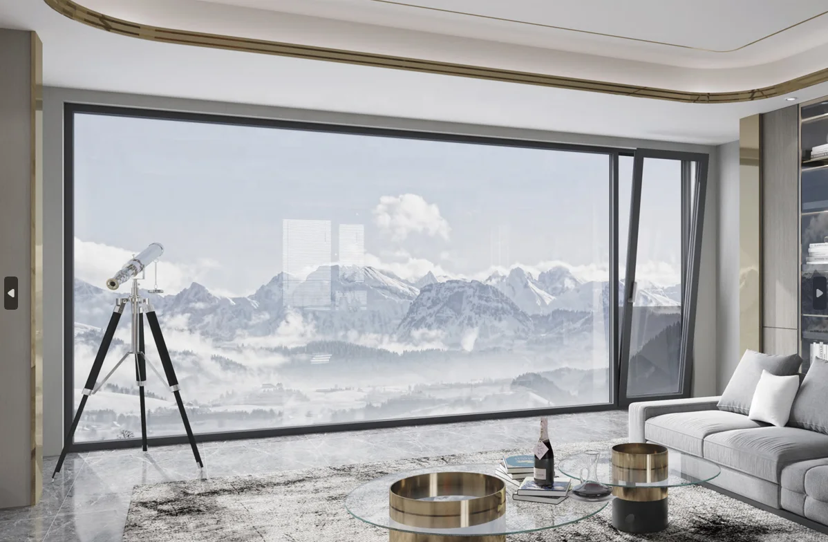 SIIGUL 78 American style Narrow frame aluminum impact windows double tempered glass thermal break insulation casement window