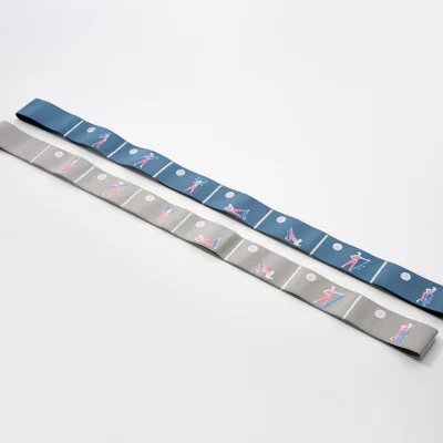 Custom logo  Elastic Strap with 10 Flexible Loops Exercises Workout Yoga Stretch band Resistance Strap Belt