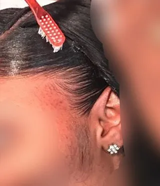 Professional Pink Black Color Double Side Detangling Edge Brush And Hair Comb Magic Hair Brush