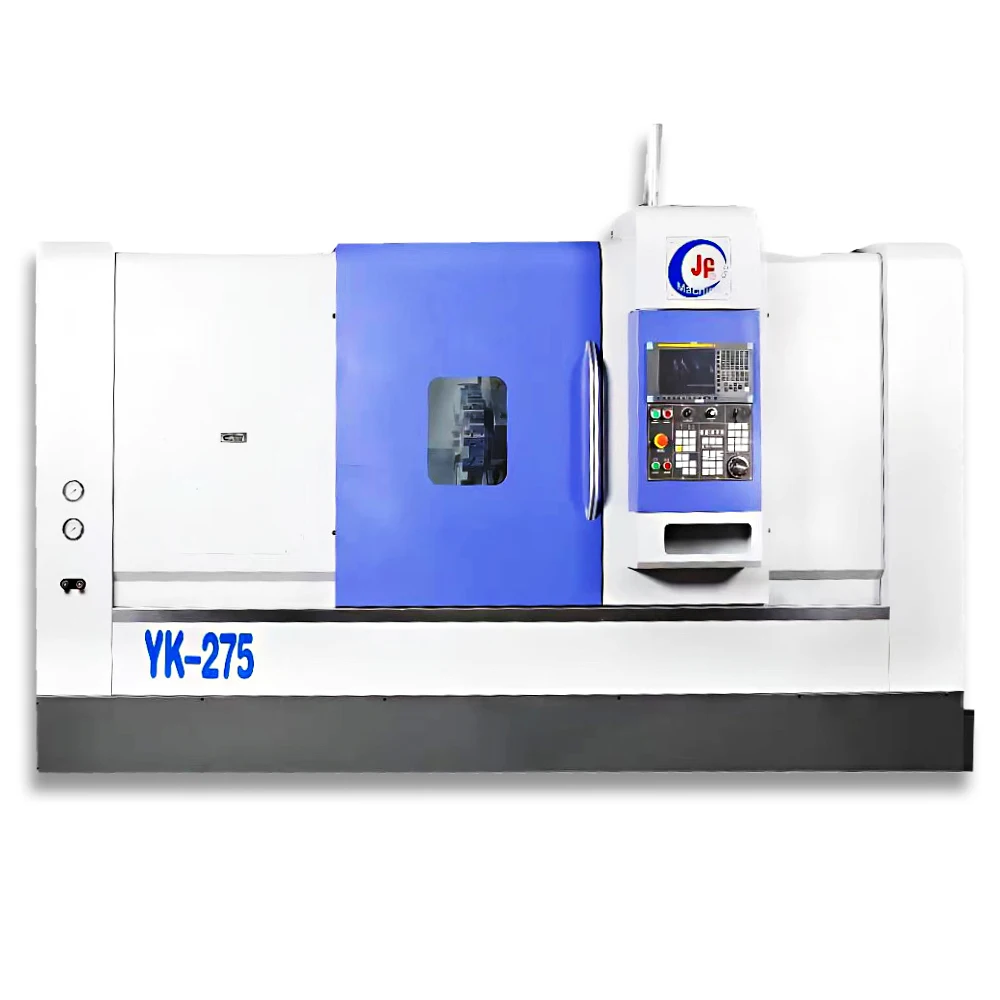 JINN FA YK 275 8 Station, 10 Station, 12 Station Knives And Power Turrets Brand Carbide Tips Metal Cutting Slant Bed CNC lathe