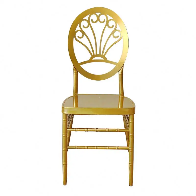Современная металлическая мебель для событий в отеле, свадебный стул из нержавеющей стали с золотым дизайном